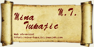 Mina Tupajić vizit kartica